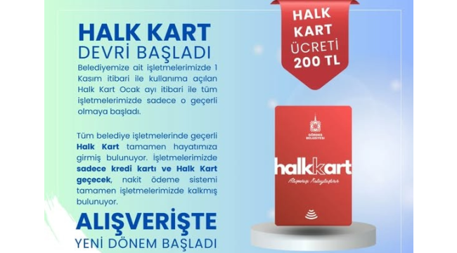 Gördes'de belediye işletmelerinde nakit alışveriş sona erdi