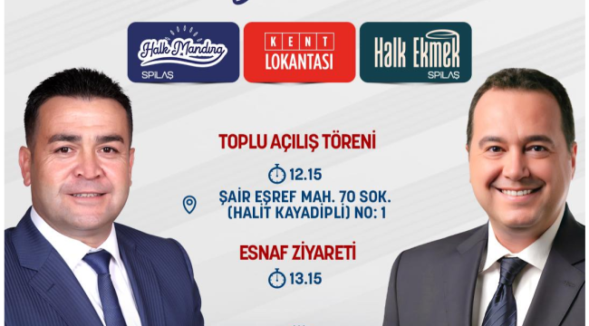 Halk ekmek, kent lokantası ve halk mandıra açılıyor