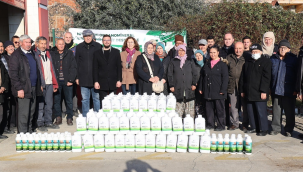 Kula'da Zirai don mağduru 58 üreticiye gübre ve aminoasit desteği