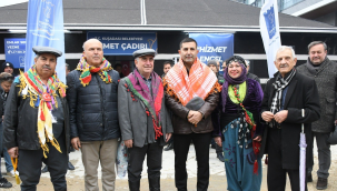 Kuşadası belediyesi yörük hizmet çadırında hizmete başladı