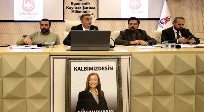 Meclis toplantısında Durbay anıldı