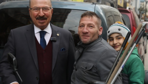 MESO başkanı Akyüz 3 mahalle esnafıyla bir araya geldi