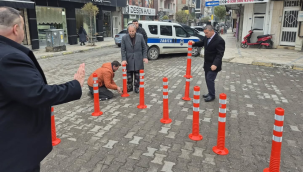 Salihli'de trafiği rahatlatacak kavşak çalışması