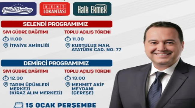Selendi ve Demirci'ye yeni yatımlar 