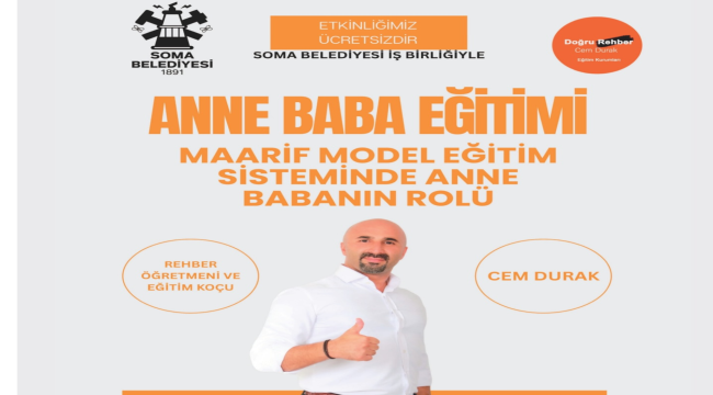 Soma'da ücretsiz eğitim sisteminde anne babanın rolü semineri