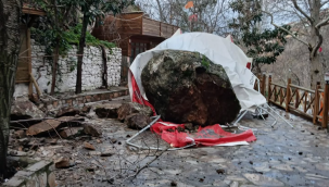 Soma Darkele'de heyelan bölgeye giriş yasaklandı