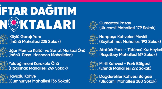 Akhisar'da dağıtım noktaları