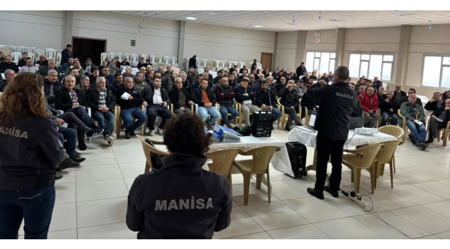 Akhisar'da ve Saruhanlı'da üreticilere B reçete eğitimi