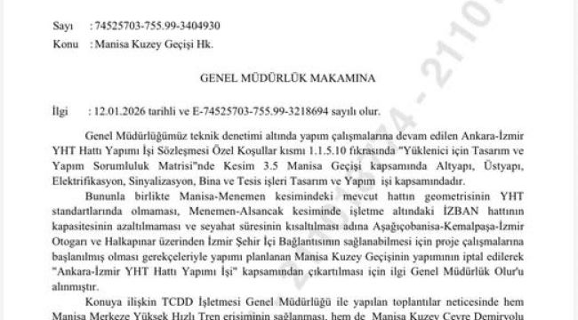 AKP'li Baybatur Manisa için önemli bir gelişmeyi paylaştı
