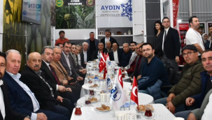 Aydın 13.uluslararası tarım fuarına katılan TUTSO başkanı Aydın sektör temsilcileriyle bir araya geldi