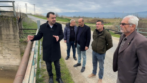 Başevirgen su tutan Marmara gölüni ziraat oda başkanlarıyla ziyaret etti