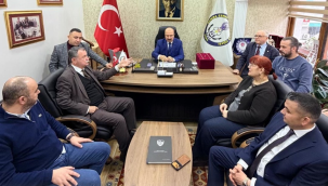 Başkan Balaban MESO başkanı Akyüz'e tebrik ziyareti