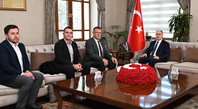 Başkan Özküzcüoğlu vali Özkan'ı ziyaret etti