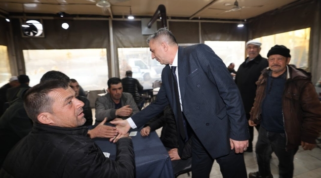 Başkan Şimşek 3 mahalle muhtarlarıyla yağış toplantısı