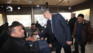 Başkan Şimşek 3 mahalle muhtarlarıyla yağış toplantısı