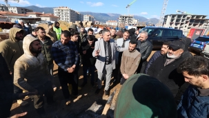 Başkan Şimşek'den işçilere geçmiş olsun ziyareti