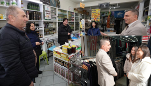 Başkan Şimşek esnaf ziyaretlerini sürdürüyor