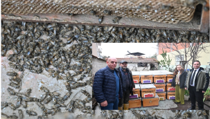 Büyükşehir belediyesi selden etkilenen arıcının yardımına koştu