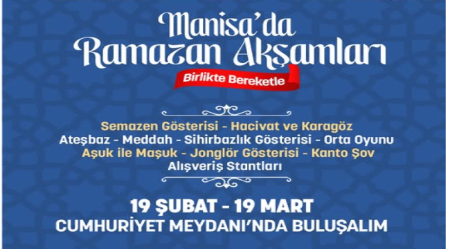 Büyükşehirden ramazanın ruhunu yaşatma etkinlikleri