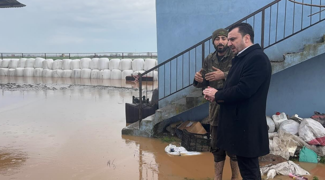 CHP'li Başevirgen yağışlardan etkilenen çiftçileri ve besicileri ziyaret etti