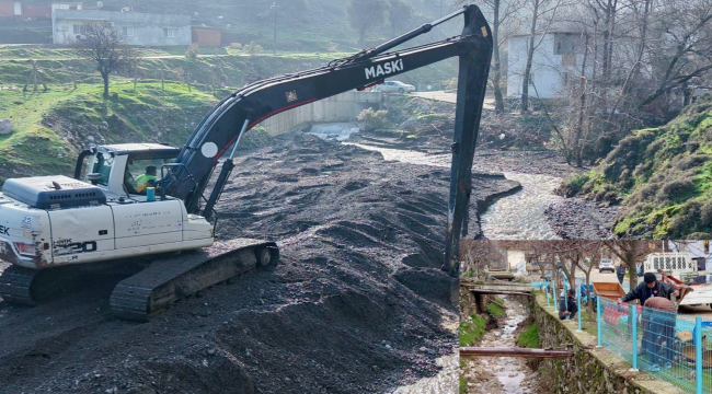 Çocukların can güvenliği için dere kenarlarına korkuluk montajı