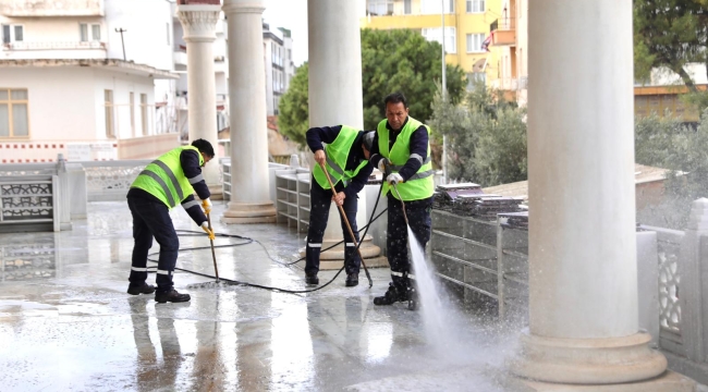 Didim'de ramazan öncesi camilerde temizlik ve bakım çalışmaları yoğunlaştı