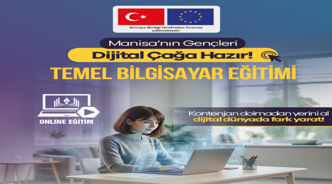 Gençlere temel bilgisayar eğitimi