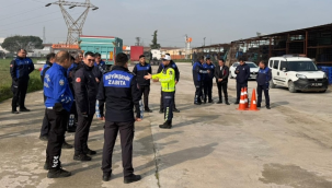 Hal zabıta ekibine trafik denetimi eğitimi 