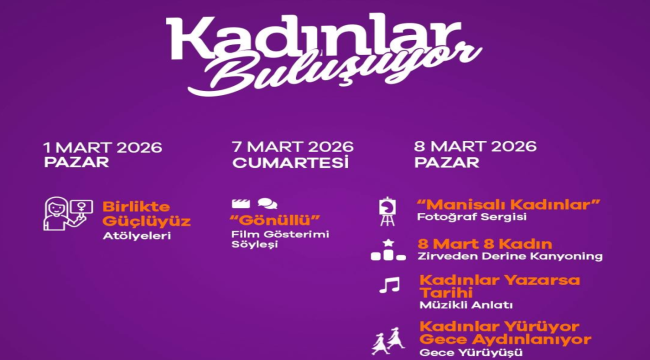 Kadınlar günü etkinliklerine davet 