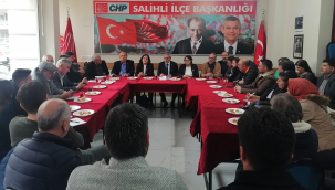 Saha çalışmalarının ele alındığı CHP toplantısı Salihli'de yapıldı