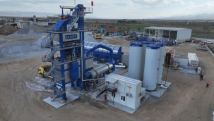 Salihli'de 60 milyon TL yatırımla sıcak asfalt plent tesisi üretime başladı