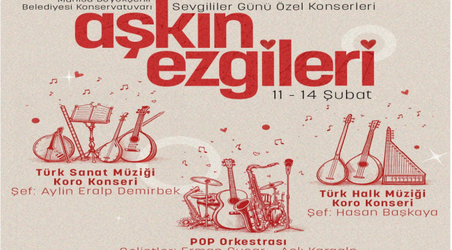 Salihli, Soma, Alaşehir, Şehzadeler ve Yunusemre'de sevgililer günü​ konserleri