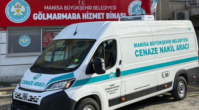 Soğutuculu cenaze nakil aracı artık Gölmarmara'da hizmete başladı