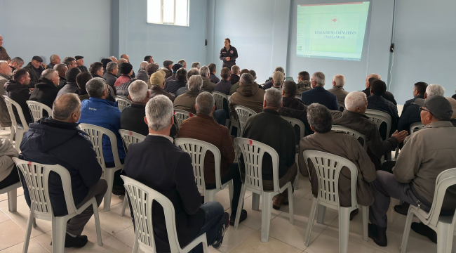 Üreticilere bitki koruma ürünlerinin temini eğitimi