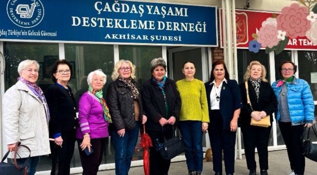 Akhisar ADD'den çağdaş yaşamı destekleme deneğine ziyaret