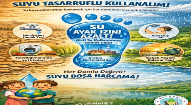 Alaşehir belediyesi'nden vatandaşlara suyu boşa harcama çağrısı