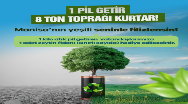 Atık pil toplama kampanyası başladı