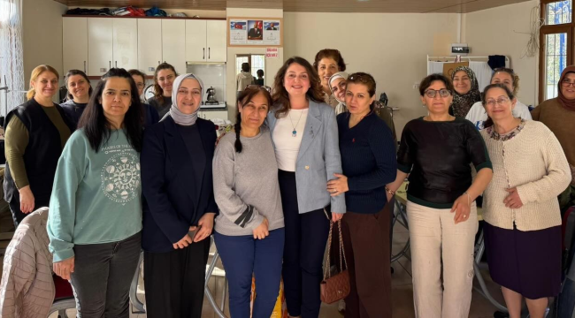 Başkan yardımcısı Özge Arslan kursiyerleri ziyaret etti