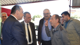 Başkanlar Laleli pazaryerinde esnafları ziyaret etti