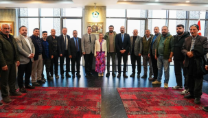 Başkanlar muhtar ve mahalle sakinleri ile bir araya geldi