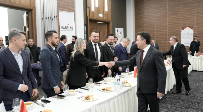 Deva partisi genel başkanı Babacan MANSİAD iftarına katıldı