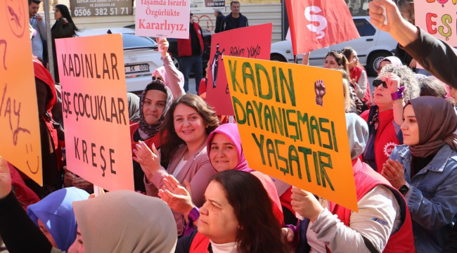 DİSK tarafından düzenlenen muhteşem 8 mart dünya kadınlar yürüyüşü