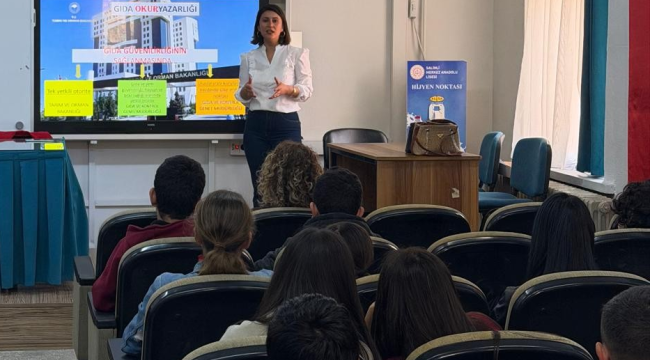  Gıda okur yazarlığı eğitimine 168 öğrenci katıldı