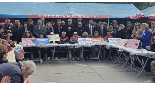 Günel destek dayanışma çadırında sürüyor