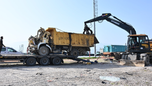  Hurda ve sahipsiz araçlar MKE'ye gönderildi