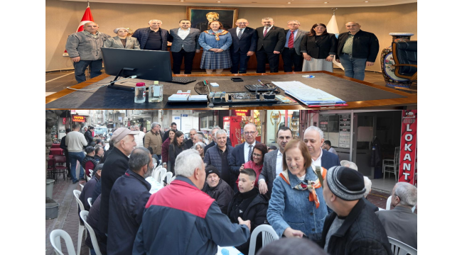 İftarda buluşan CHP heyeti,başkan Akın'ıda ziyaret etti