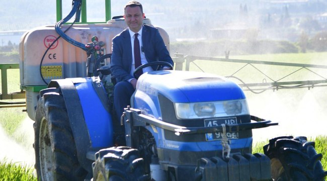 İlk ilaçlama başkan Kayserili'den