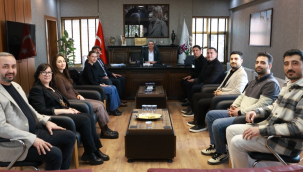 İMO yönetimi başkan Şimşek'i ziyaret etti