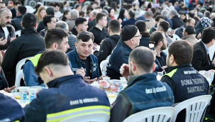 İşçilere iftar veren başkan Dutlulu, "her zaman yanınızdayız"
