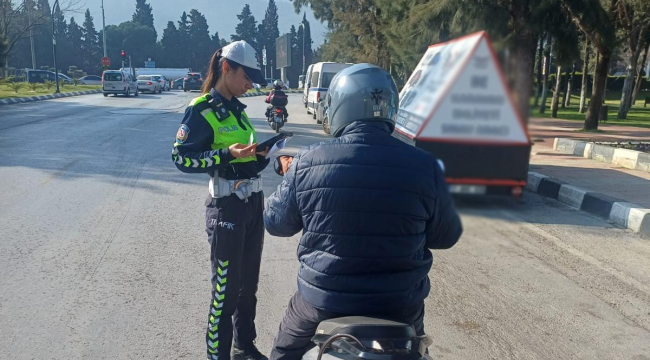 Kontrollerde 45 araç trafikten men edildi